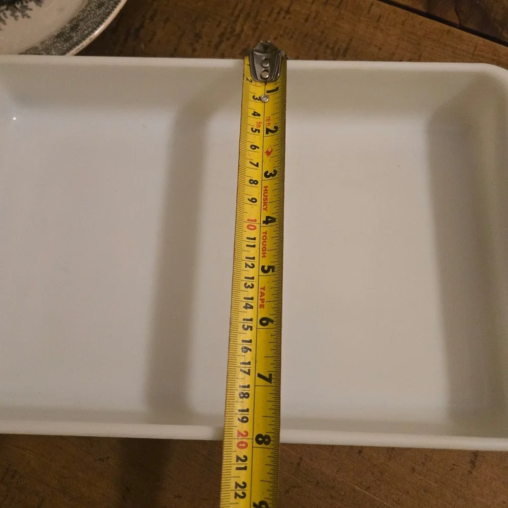 Vintage Pyrex Glass Baking Dish Lime Green 2 Qt Rectangle Casserole #232